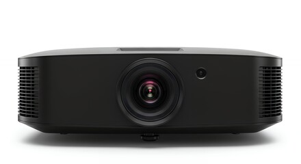 Black projector front view