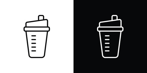 Protein shake icon Graphic vector set for ui design