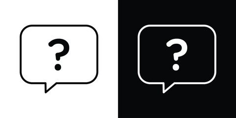 Question icon Graphic vector set for ui design