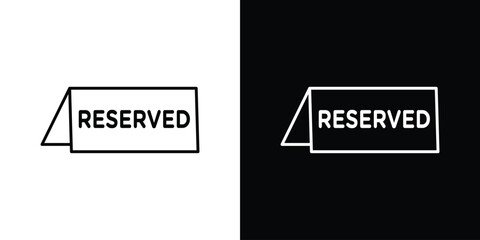 Reservation table icon Graphic vector set for ui design