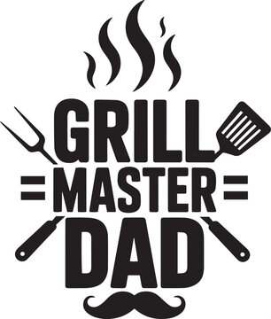 Grill master dad fathers day bbq grill design