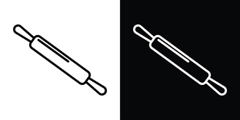 Rolling pin icon Graphic vector set for ui design