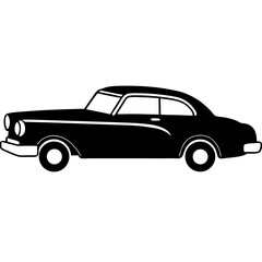 Fototapeta premium vintage car isolated on white