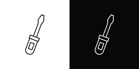 Screwdriver icon Graphic vector set for ui design