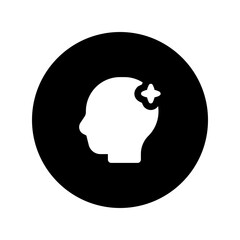 ai assistant circular glyph icon