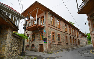 A view from the streets of Sheki, the historical city of Azerbaijan