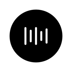 Obraz premium voice assistant circular glyph icon