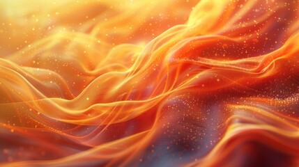 Fototapeta premium Abstract fiery flowing fabric (2)