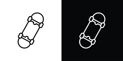 Skateboard icon Graphic vector set for ui design © Creatives