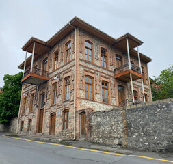 A view from the streets of Sheki, the historical city of Azerbaijan