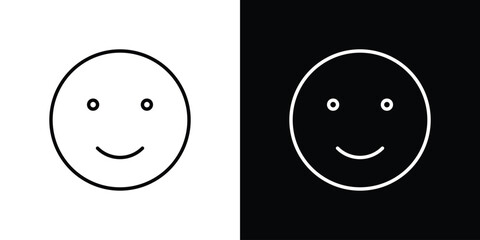 Smile icon Graphic vector set for ui design