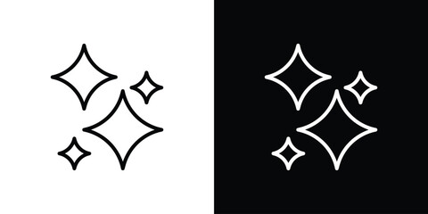 Sparkles icon Graphic vector set for ui design