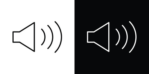 Speaker icon Graphic vector set for ui design