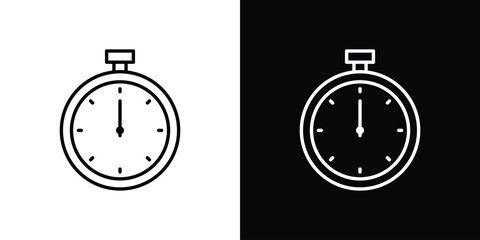 Stopwatch icon Graphic vector set for ui design