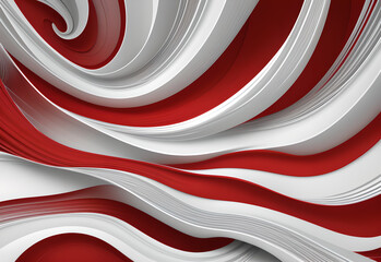 Red and white wave background red blended with white background created Neon gradient wave light in tones on dark background creates futuristic and vibrant visual effects for modern tech or artistic