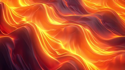 Obraz premium Abstract fiery liquid flowing