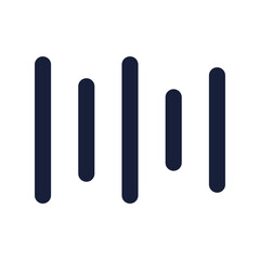 voice assistant flat line icon