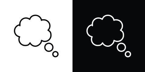 Thought bubble icon Graphic vector set for ui design