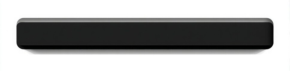 Obraz premium Rectangular Black and Gray Bar on White Background