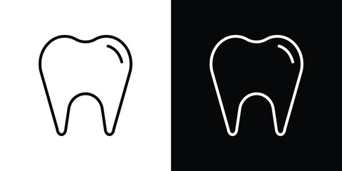 Tooth icon Graphic vector set for ui design