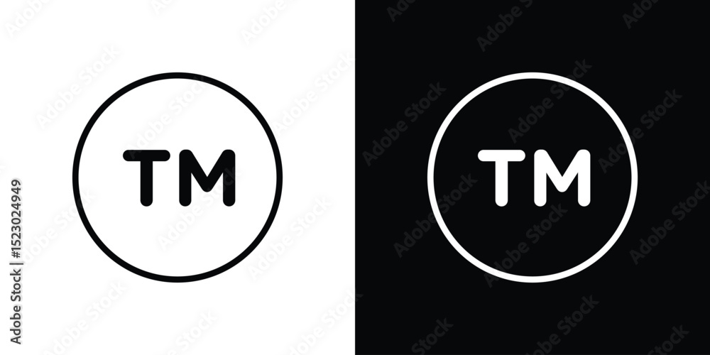 Canvas Prints trademark icon graphic vector set for ui design