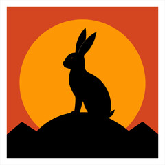 rabbit in the mountains
