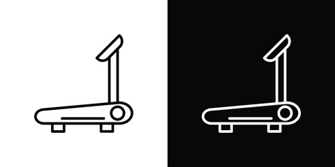 Treadmill icon Graphic vector set for ui design