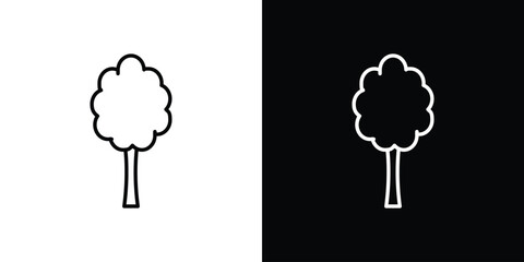 Tree free icon Graphic vector set for ui design