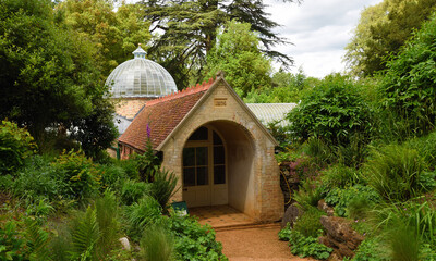 Glasshouse - Fernery at Swiss Gardens Bedfordshire with its glass dome