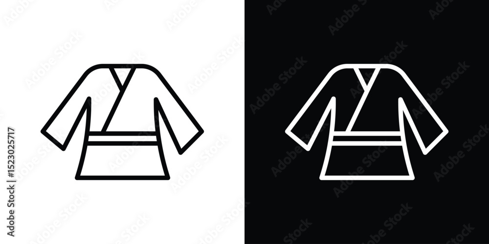 Canvas Prints uniform martial art icon graphic vector set for ui design