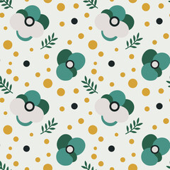 Abstract floral seamless pattern background.