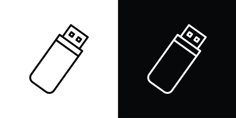 USB pendrive icon Graphic vector set for ui design