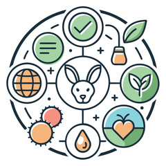 Clean and Modern Vector Icons for Product Labeling and Packaging Design