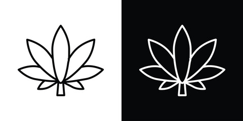 Weed icon Graphic vector set for ui design
