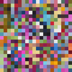 Colorful abstract mosaic background. Pixel effect. Camo and camouflage.