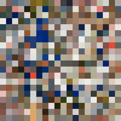 Colorful abstract mosaic background. Pixel effect. Camo and camouflage.