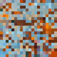 Colorful abstract mosaic background. Pixel effect. Camo and camouflage.