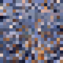 Colorful abstract mosaic background. Pixel effect. Camo and camouflage.