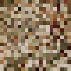 Colorful abstract mosaic background. Pixel effect. Camo and camouflage.
