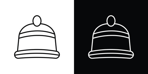 Winter hat icon Graphic vector set for ui design