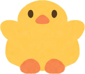 Simple Doodle Style Chick Design