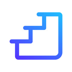 stairs gradient icon