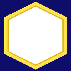 golden star label, Islamic frame