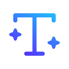 text generator gradient icon