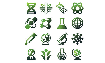 biological icon vector 