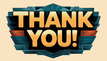 Creative thank you message expresses vibrant appreciation!
