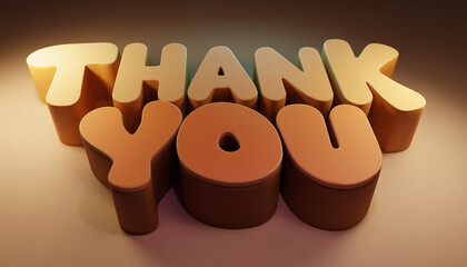 Expressing gratitude with warm colors and playful typography design