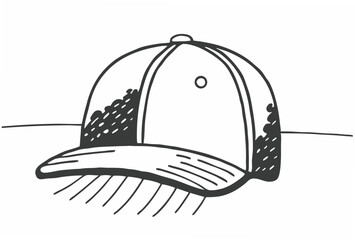 cartoon illustration of a man in a cap