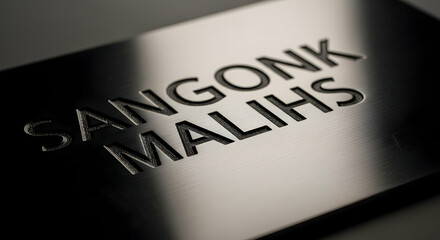 Metal Inscription Featuring Precision Etched Text For Industrial Signage