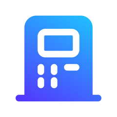 Fototapeta premium atm machine gradient fill icon